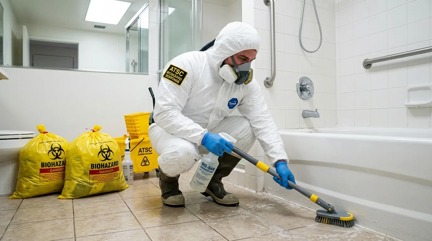 Decontamination equipment deployed for Blood Cleanup in Whitefish